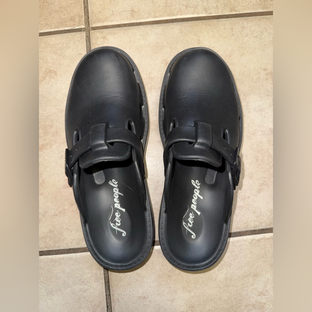 Free People Karlie Black Clogs